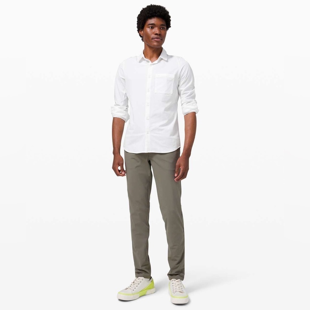Lululemon ABC Pant Slim 32" Warpstreme Men’s Grey Sage Size 29 Athleisure Golf